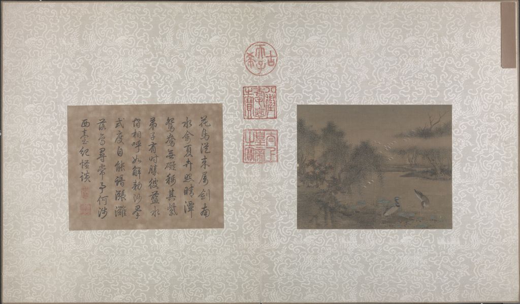 图片[1]-Drawing page of lotus pond-China Archive